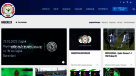 What Caykurrizespor.org.tr website looked like in 2023 (1 year ago)