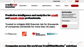 What Creditriskmonitor.com website looked like in 2023 (1 year ago)