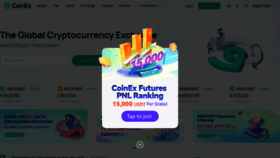 What Coinex.com website looked like in 2023 (1 year ago)