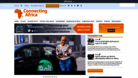 What Connectingafrica.com website looked like in 2023 (1 year ago)