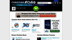 What Christianradio.com website looked like in 2023 (1 year ago)