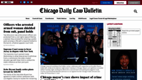 What Chicagolawbulletin.com website looked like in 2023 (1 year ago)