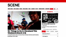 What Clevescene.com website looked like in 2023 (1 year ago)