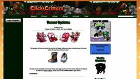 What Clickcritters.com website looked like in 2023 (1 year ago)