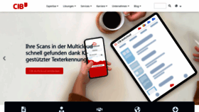 What Cib.de website looked like in 2023 (1 year ago)