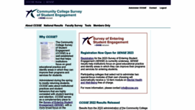 What Ccsse.org website looked like in 2023 (1 year ago)
