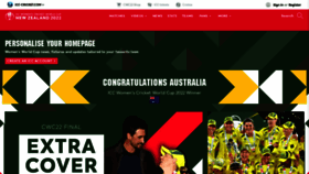 What Cricketworldcup.com website looked like in 2023 (1 year ago)