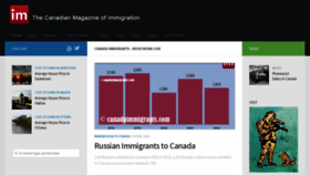 What Canadaimmigrants.com website looked like in 2023 (1 year ago)