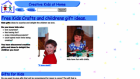 What Creativekidsathome.com website looked like in 2023 (1 year ago)