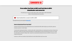 What Converto.io website looked like in 2023 (1 year ago)