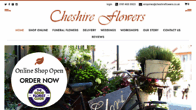 What Cheshireflowers.co.uk website looked like in 2023 (1 year ago)