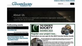 What Concrete.org.uk website looked like in 2023 (1 year ago)