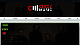 What Cincymusic.com website looked like in 2023 (1 year ago)