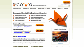 What Corragroup.com website looked like in 2023 (1 year ago)