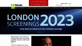 What C21media.net website looked like in 2023 (1 year ago)