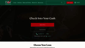 What Checkintocash.com website looked like in 2023 (1 year ago)