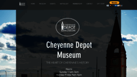 What Cheyennedepotmuseum.org website looked like in 2023 (1 year ago)