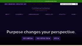 What Callutheran.edu website looked like in 2023 (1 year ago)