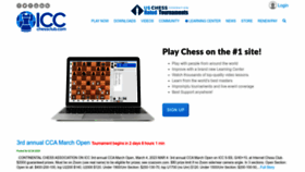 What Chessclub.com website looked like in 2023 (1 year ago)
