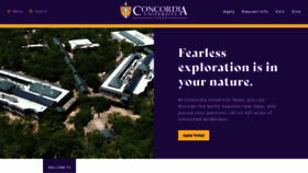 What Concordia.edu website looked like in 2023 (2 years ago)