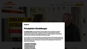 What Carglass.de website looked like in 2023 (1 year ago)