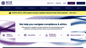 What Corporatecompliance.org website looked like in 2023 (1 year ago)