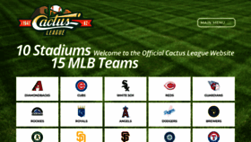 What Cactusleague.com website looked like in 2023 (1 year ago)