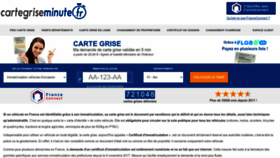 What Cartegriseminute.fr website looked like in 2023 (1 year ago)