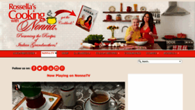What Cookingwithnonna.com website looked like in 2023 (1 year ago)