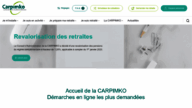 What Carpimko.com website looked like in 2023 (1 year ago)