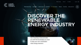 What Cleanenergycouncil.org.au website looked like in 2023 (1 year ago)