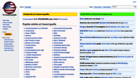 What Conservapedia.com website looked like in 2023 (1 year ago)
