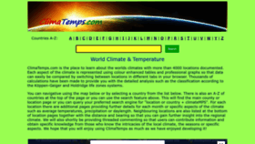 What Climatemps.com website looked like in 2023 (1 year ago)