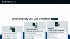 What Convertcsv.com website looked like in 2023 (1 year ago)