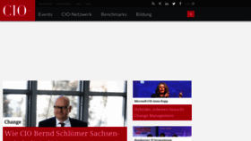 What Cio.de website looked like in 2023 (1 year ago)
