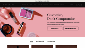 What Coverfx.com website looked like in 2023 (1 year ago)