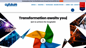 What Cyfuture.com website looked like in 2023 (1 year ago)