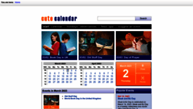 What Cute-calendar.com website looked like in 2023 (1 year ago)