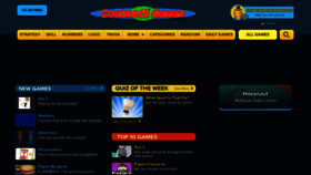 What Coolmathgames.com website looked like in 2023 (1 year ago)
