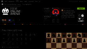 What Chessarena.com website looked like in 2023 (1 year ago)