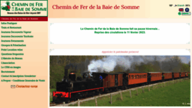 What Chemindefer-baiedesomme.fr website looked like in 2023 (1 year ago)
