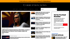 What Corruption.news website looked like in 2023 (1 year ago)