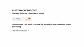 What Custom-cursor.com website looked like in 2023 (1 year ago)