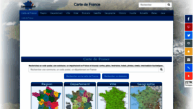 What Cartesfrance.fr website looked like in 2023 (1 year ago)