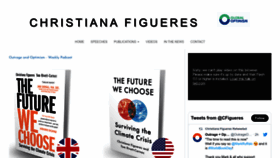 What Christianafigueres.com website looked like in 2023 (1 year ago)