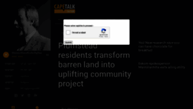 What Capetalk.co.za website looked like in 2023 (1 year ago)