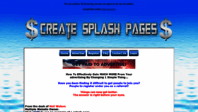 What Createsplashpages.com website looked like in 2023 (1 year ago)