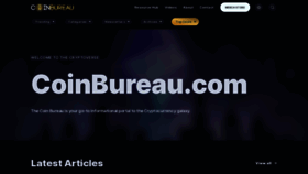 What Coinbureau.com website looked like in 2023 (1 year ago)