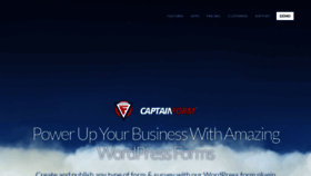 What Captainform.com website looked like in 2023 (1 year ago)