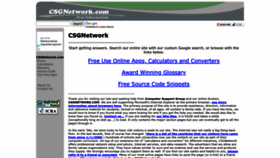 What Csgnetwork.com website looked like in 2023 (2 years ago)
